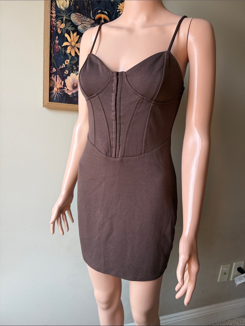 wild fable Brown Corset Mini Dress